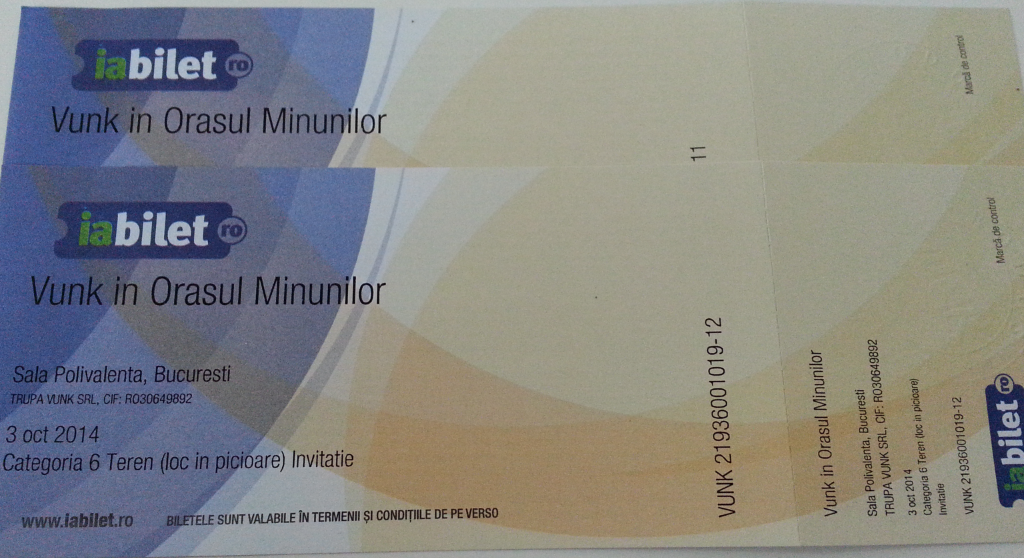 bilete vunk
