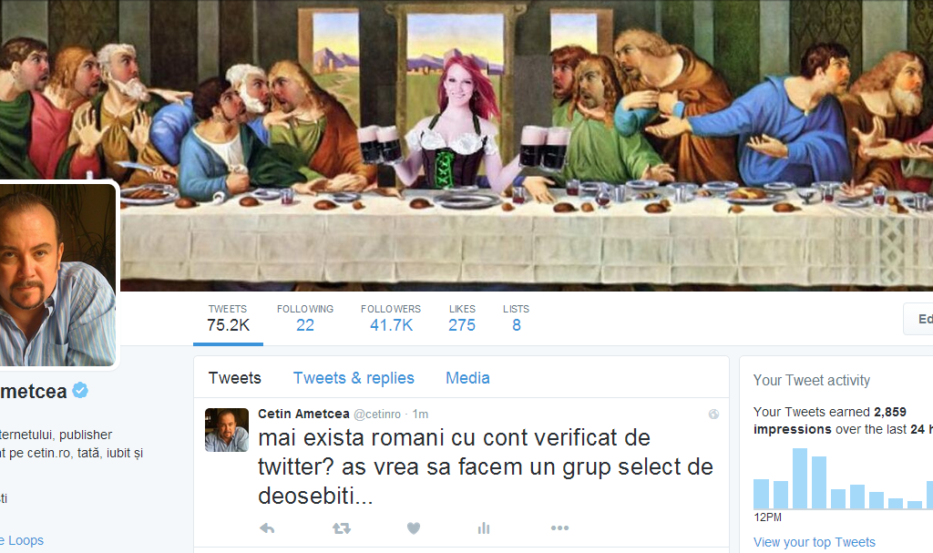 cetin ametcea cont verificat de twitter