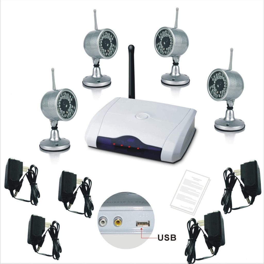 Wireless 4 CCTV Camera DVR Security Kit W802Z4 1313676417 0