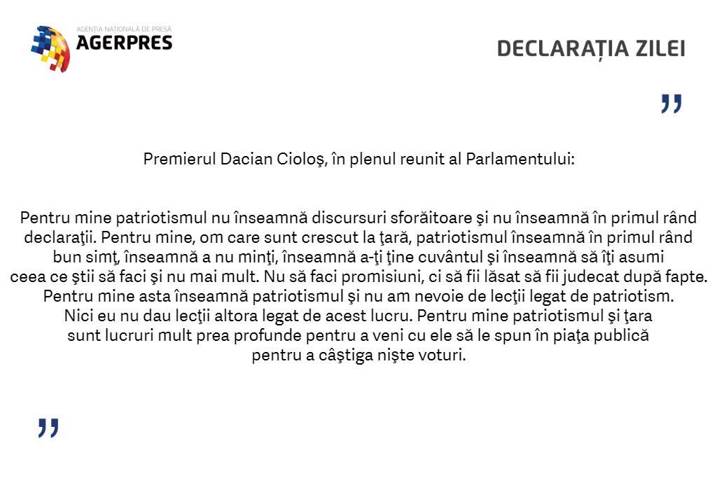 declaratie ciolos