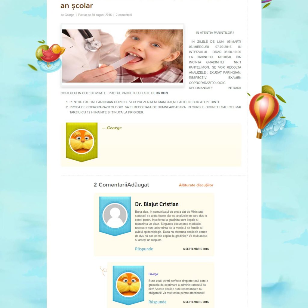 screencapture gradinita1pantelimon ro 2016 08 30 anunt important analize obligatorii pentru copii la inceput de an scolar 1473239148468