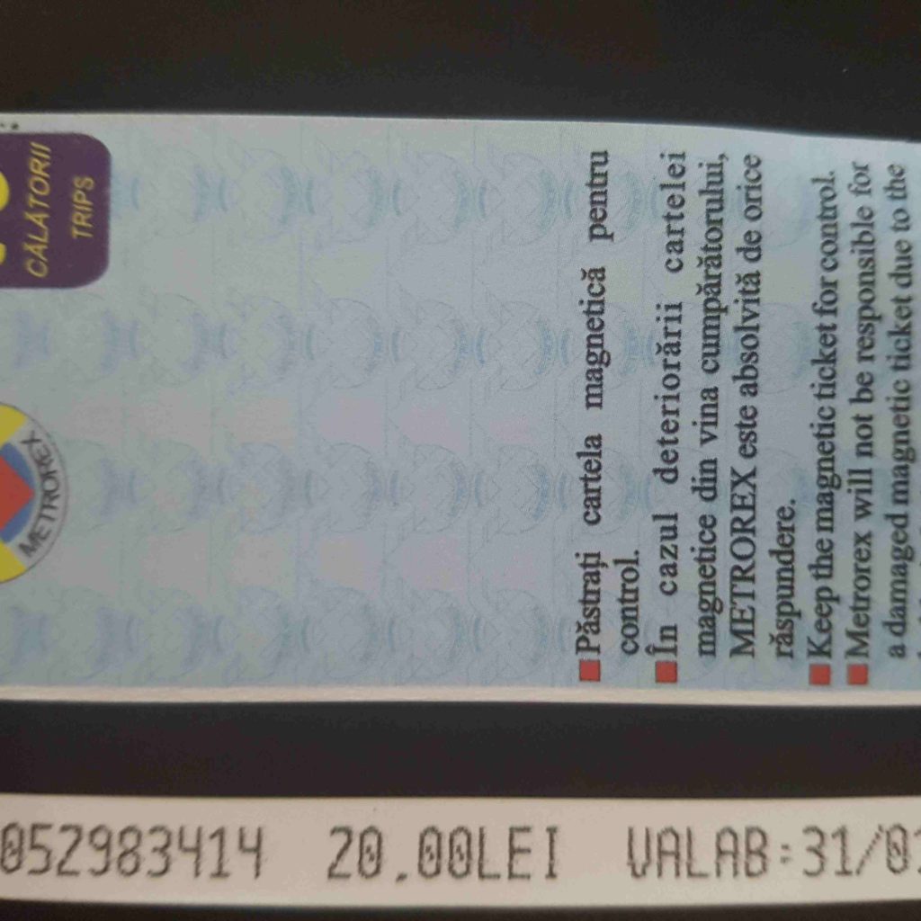 cartela metrou