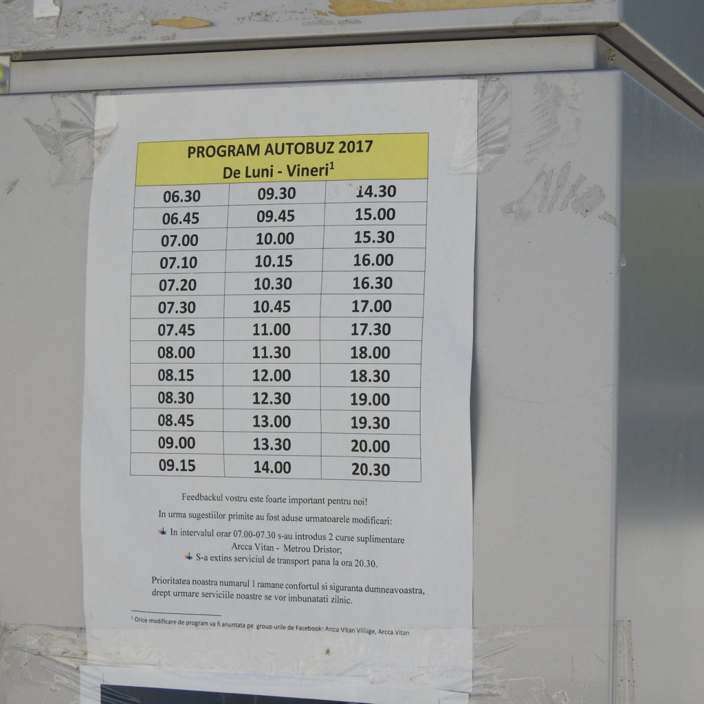 31 program autobuz camin studentesc arcca