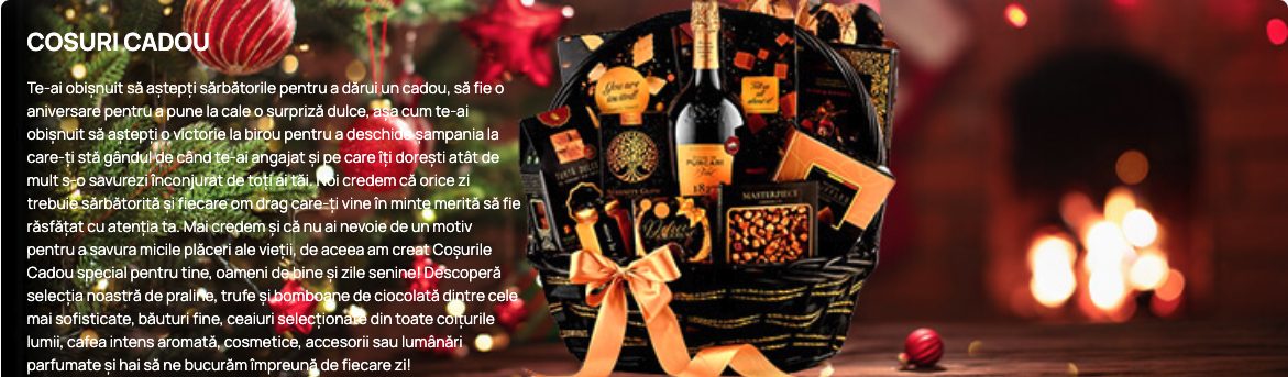 O soluție la îndemână: Coșurile cadou de la FineStore
