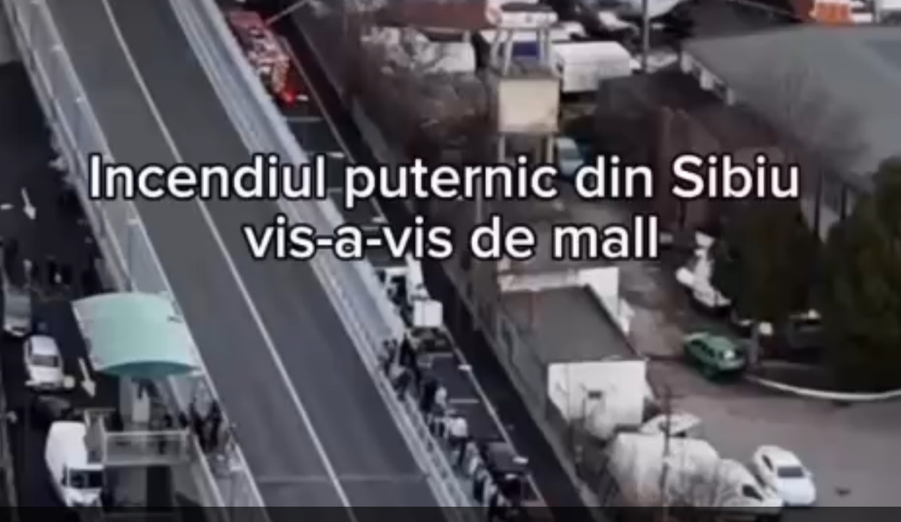 Incendiu la Sibiu