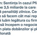 Bolojean deja plătește Pfizerul