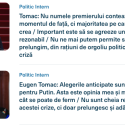A ieșit dl. Tomac să ne certe